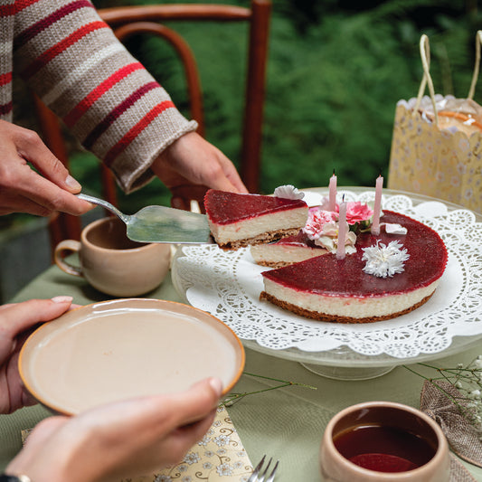 Frambozen & Aardbei Cheesecake voor 6 personen